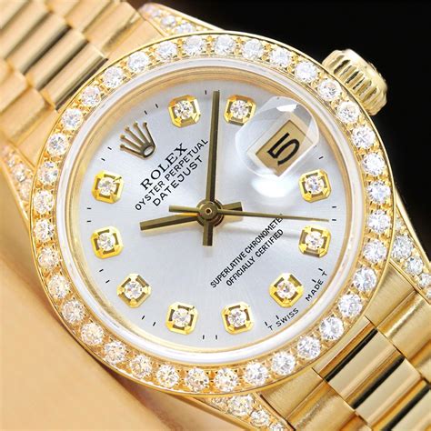 womens diamond rolex|rolex diamond bezel prices.